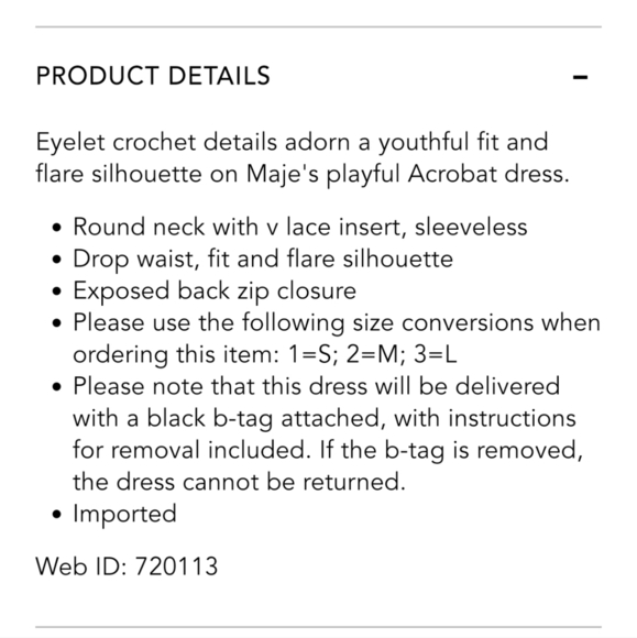 Maje "Acrobat" Hot Pink Eyelet Drop Waist Dress - Picture 11 of 12